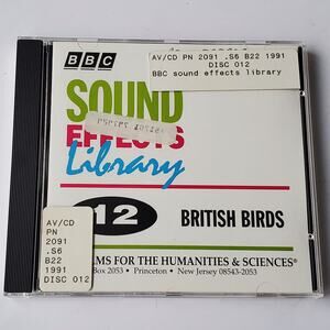 BBC Sound Effects Library International Disc 12 British Birds CD 1991